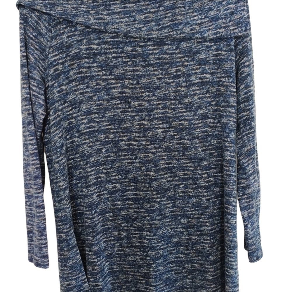 Zenergy by Chico's Asymmetrical Cowl Neck Off The Shoulder Tunic Top Small - Picture 2 of 11